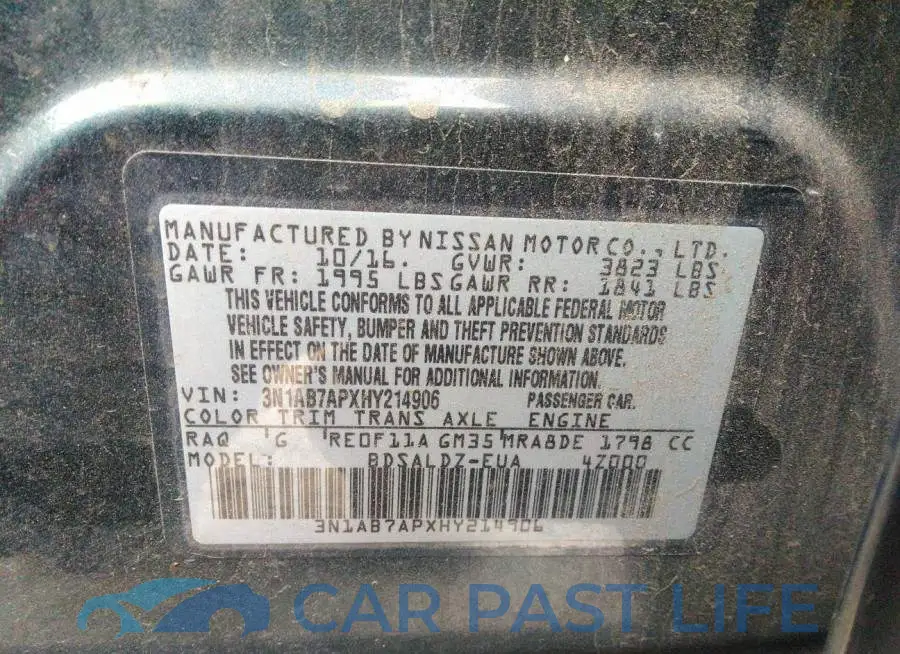 3N1AB7APXHY214906# 9