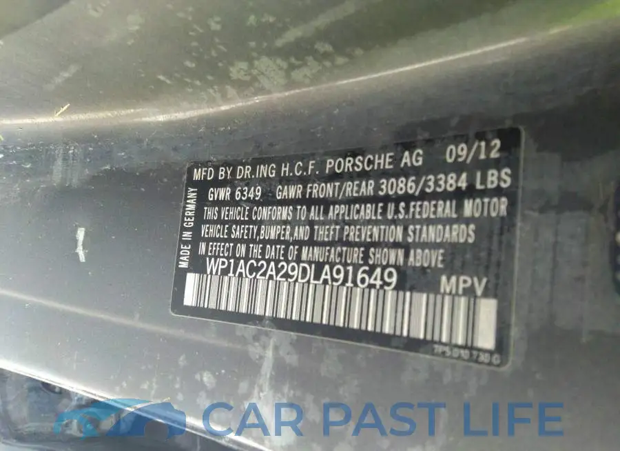 WP1AC2A29DLA91649# 9