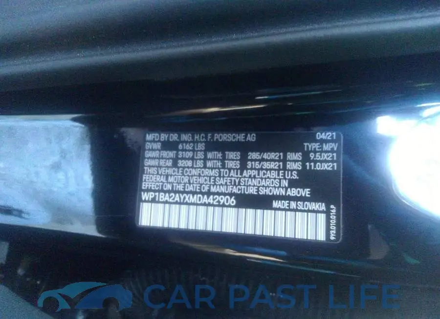 WP1BA2AYXMDA42906# 9