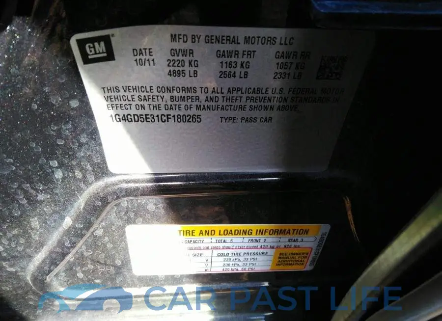 1G4GD5E31CF180265# 9