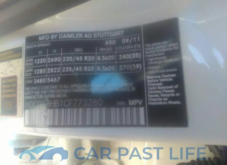 WDCGG8HB1CF773280# 9