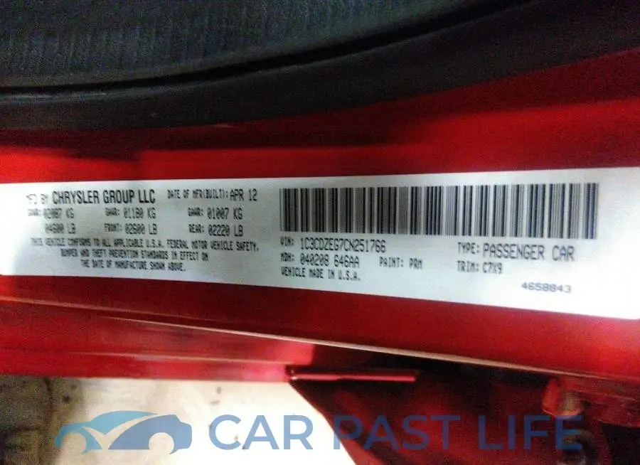 1C3CDZEG7CN251766# 9