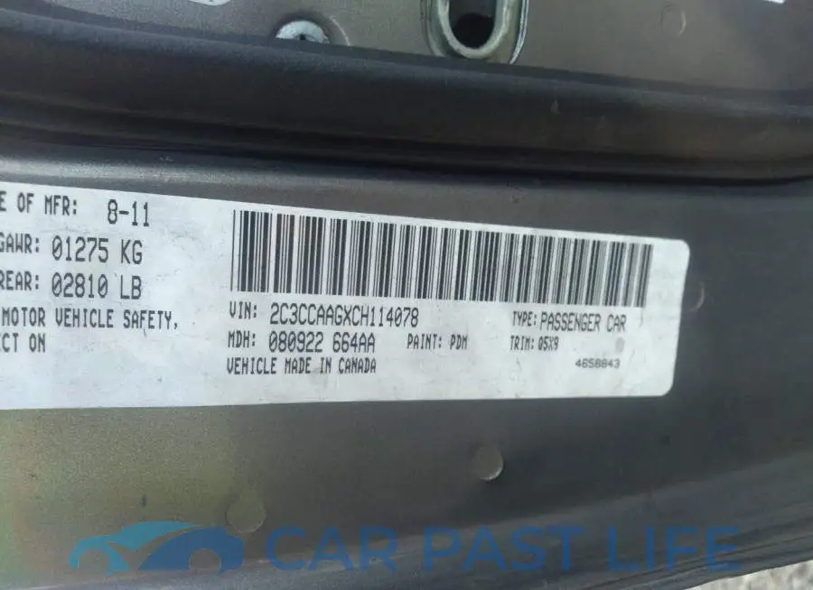 2C3CCAAGXCH114078# 9