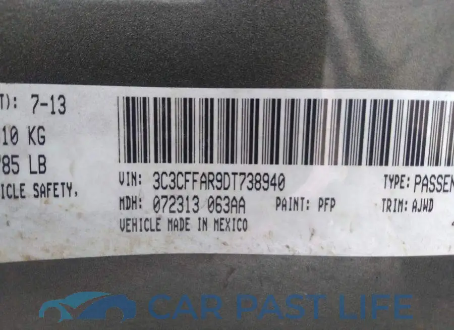 3C3CFFAR9DT738940# 9
