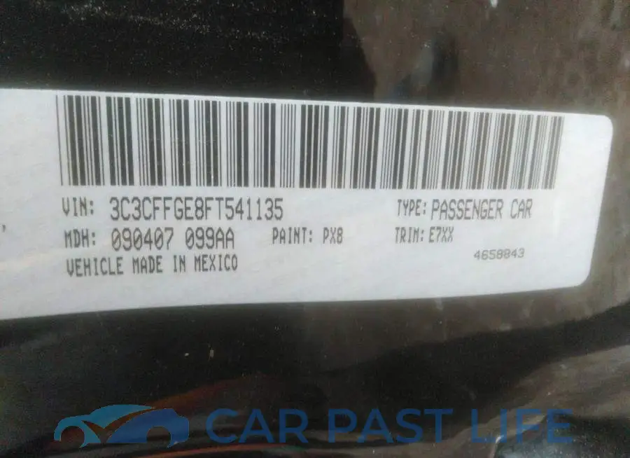 3C3CFFGE8FT541135# 9