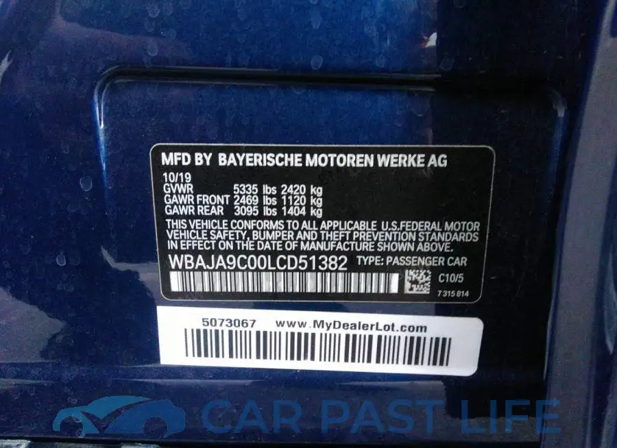WBAJA9C00LCD51382# 9