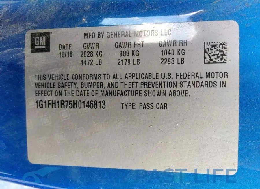 1G1FH1R75H0146813# 9