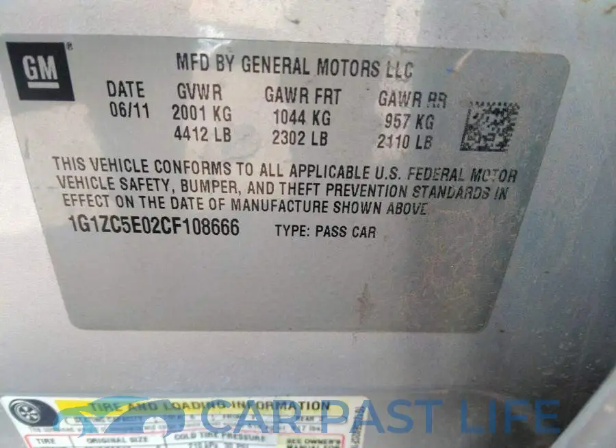1G1ZC5E02CF108666# 9