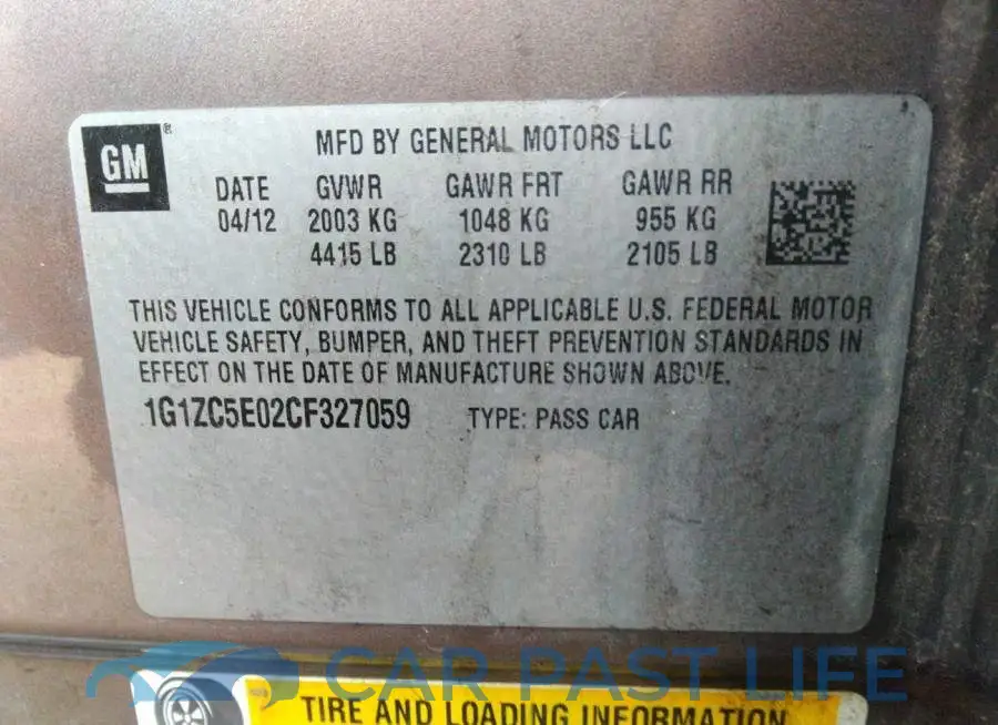 1G1ZC5E02CF327059# 9