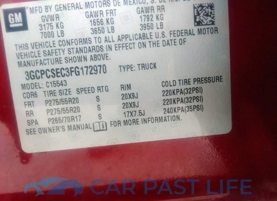 3GCPCSEC3FG172970# 9