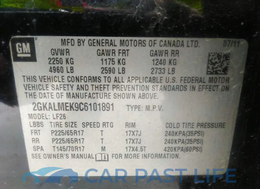 2GKALMEK9C6101891# 9