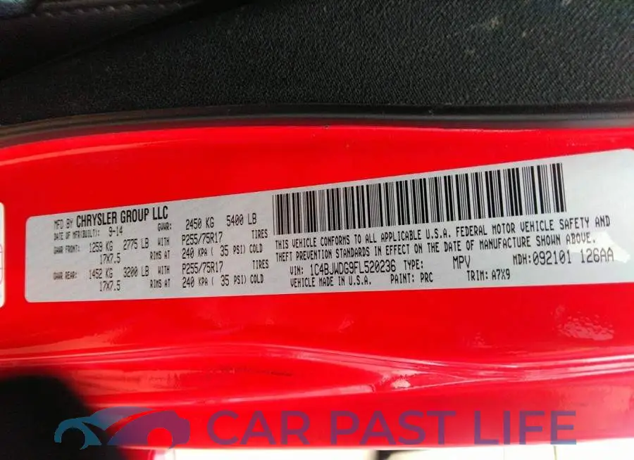1C4BJWDG9FL520236# 9