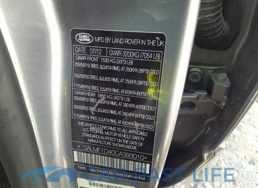 SALMF1D40CA393010# 9