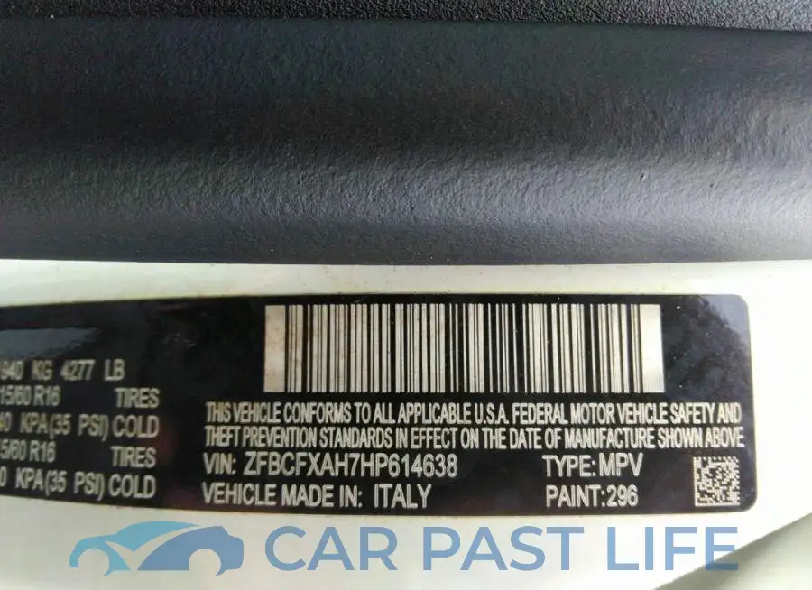 ZFBCFXAH7HP614638# 9
