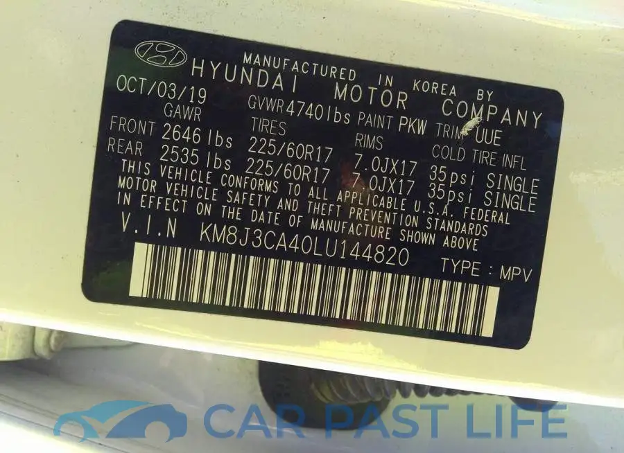 KM8J3CA40LU144820# 9