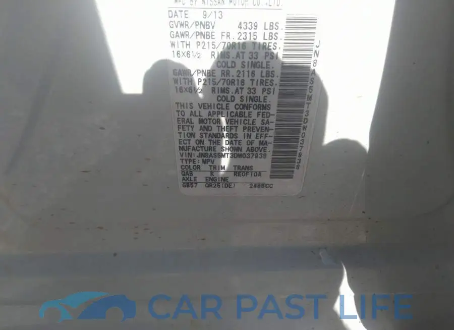 JN8AS5MT3DW037938# 9