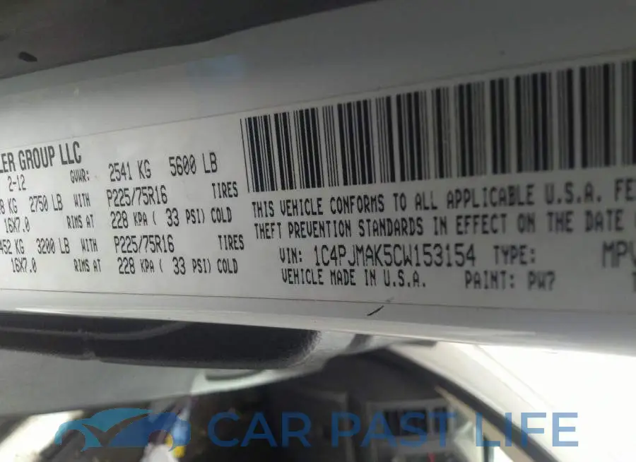 1C4PJMAK5CW153154# 9