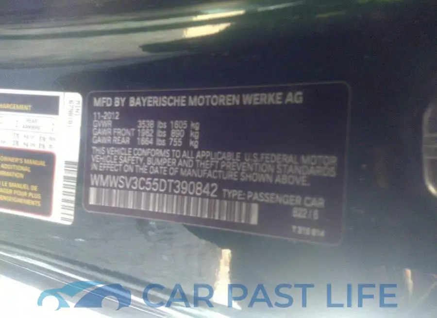 WMWSV3C55DT390842# 9