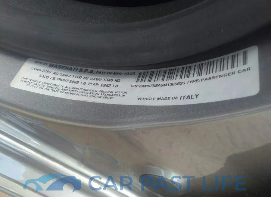 ZAM57XSA5M1365625# 9