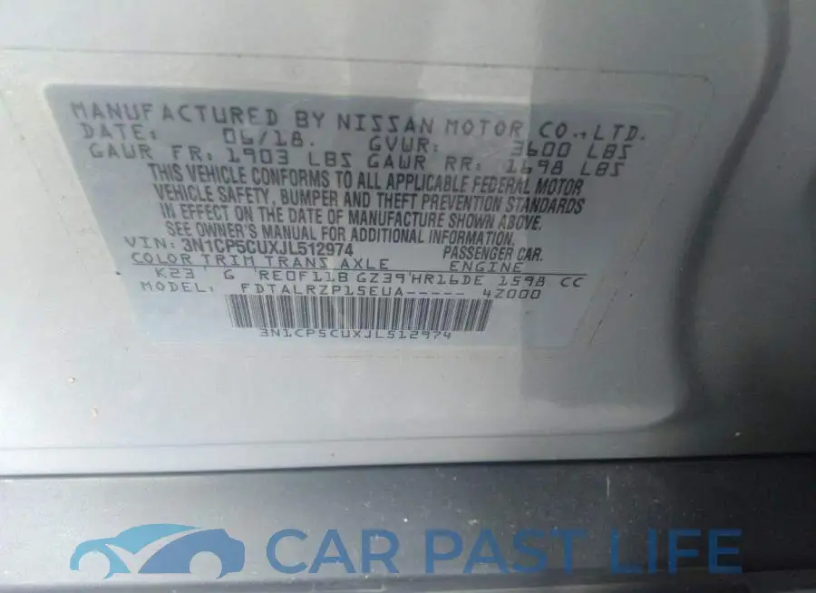 3N1CP5CUXJL512974# 9