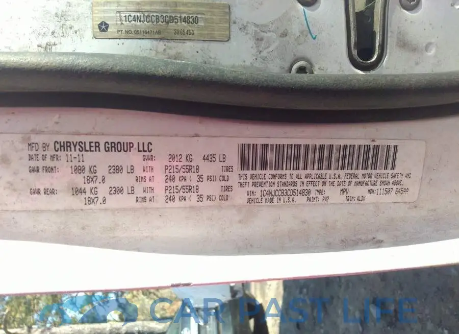 1C4NJCCB3CD514830# 9