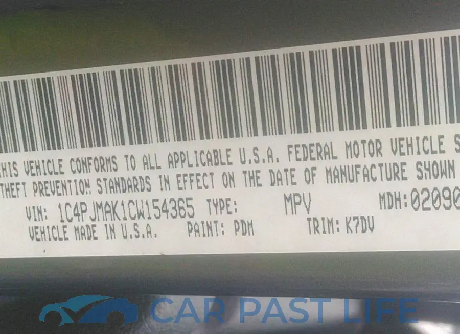 1C4PJMAK1CW154365# 9