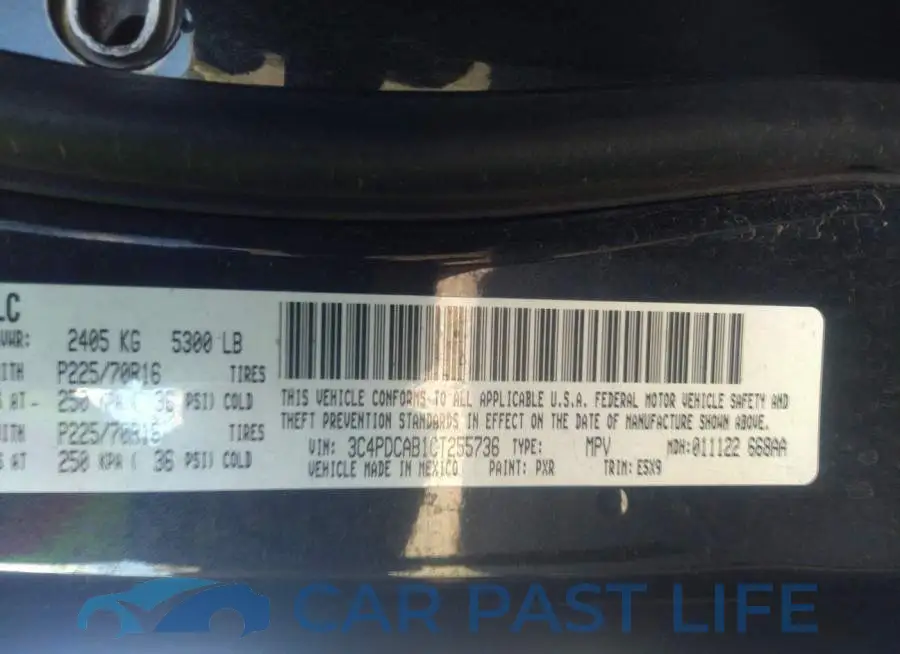 3C4PDCAB1CT255736# 9