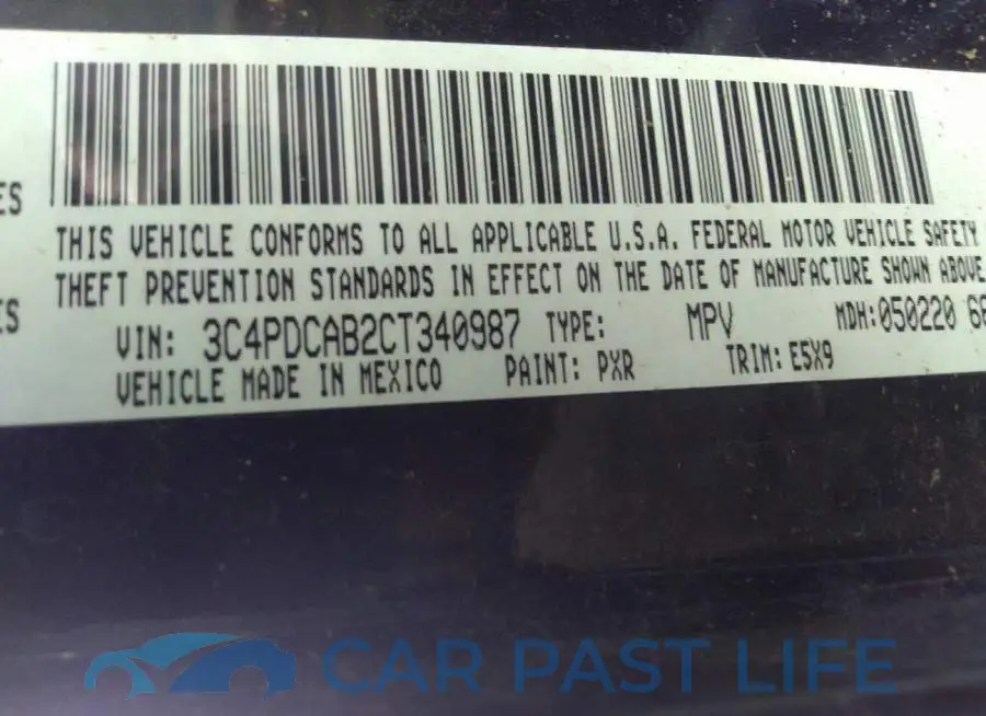 3C4PDCAB2CT340987# 9
