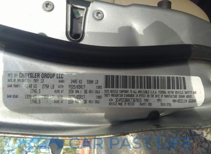 3C4PDCBB0CT367815# 9