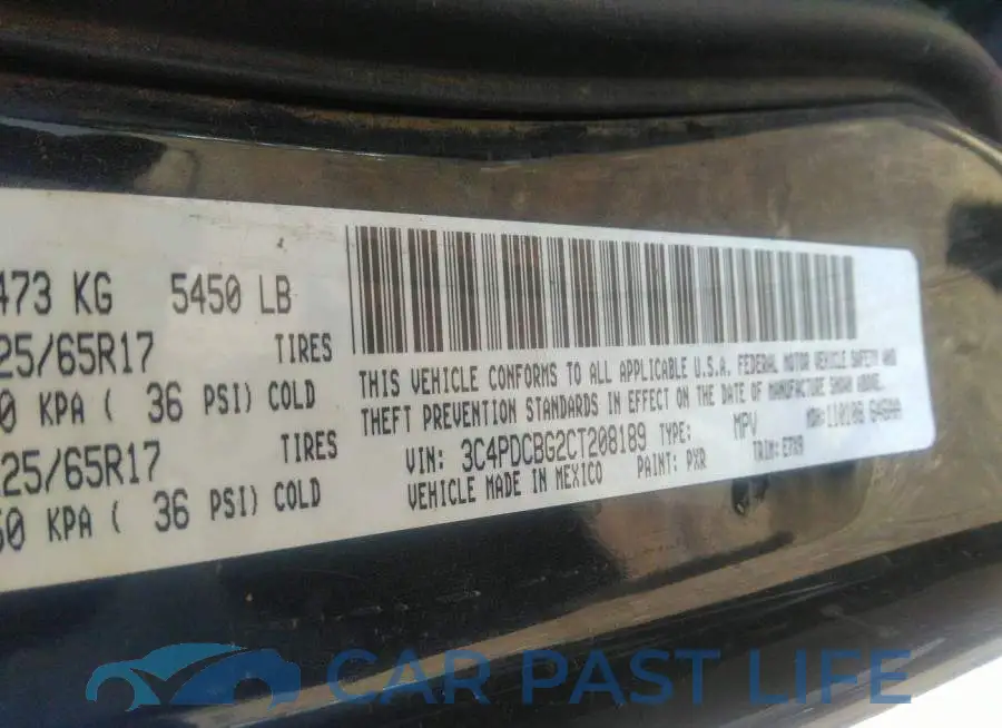 3C4PDCBG2CT208189# 9