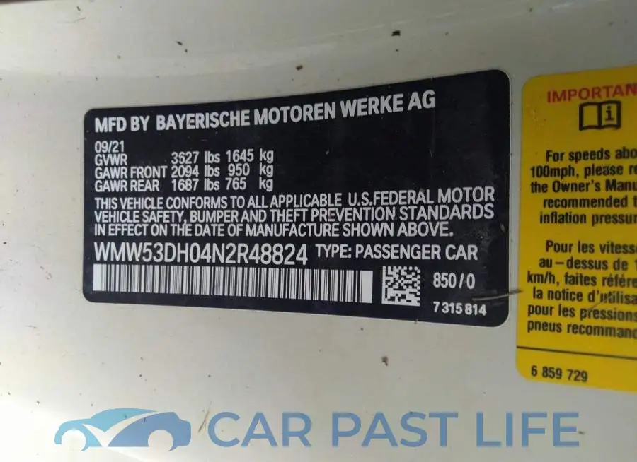 WMW53DH04N2R48824# 9