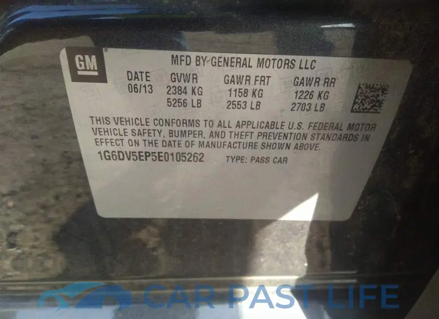1G6DV5EP5E0105262# 9