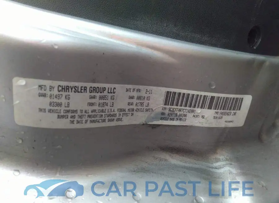 3C3CFFAR7CT102001# 9