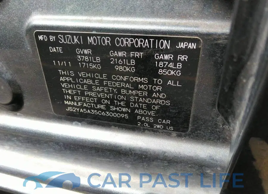 JS2YA5A35C6300095# 9