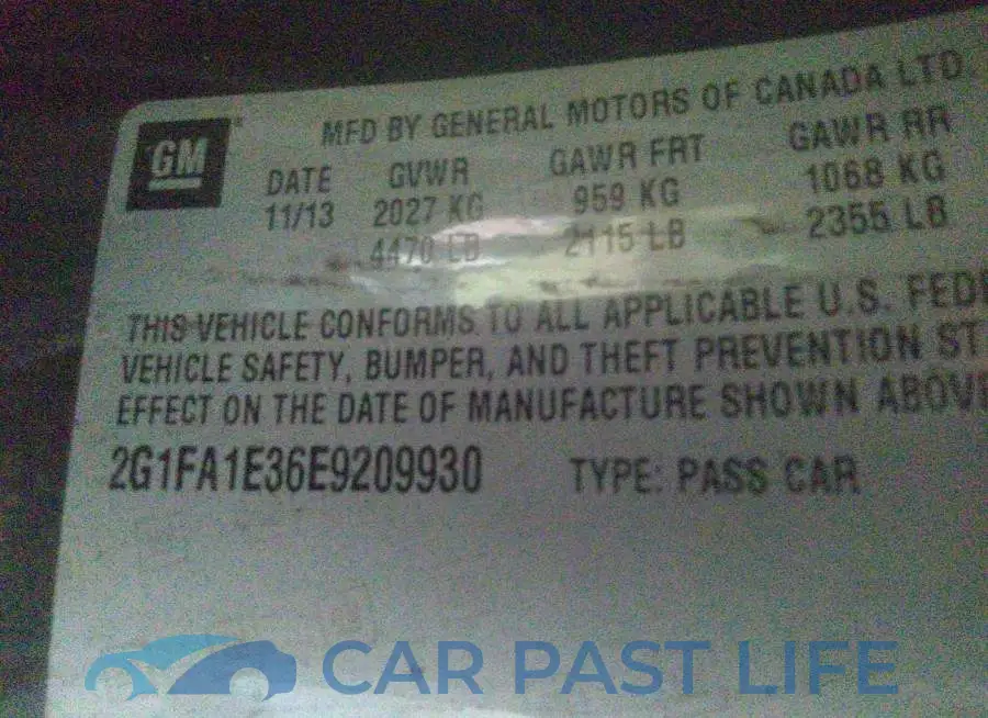 2G1FA1E36E9209930# 9