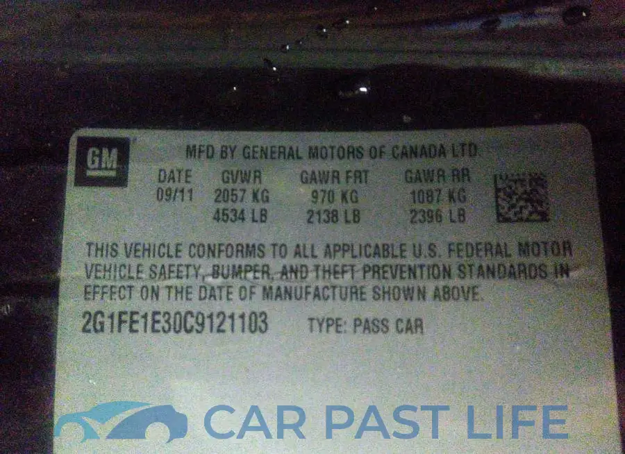 2G1FE1E30C9121103# 9