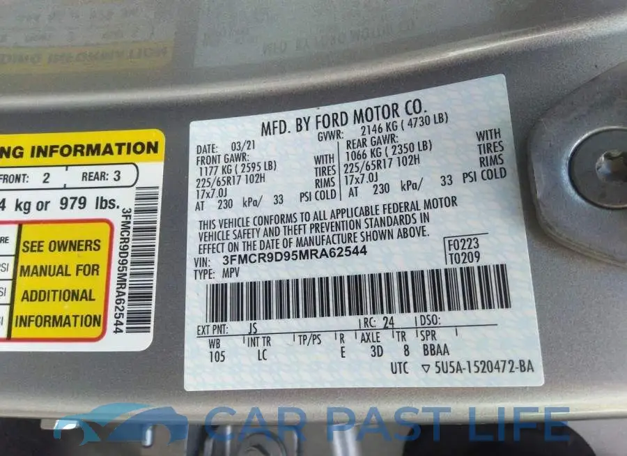 3FMCR9D95MRA62544# 9