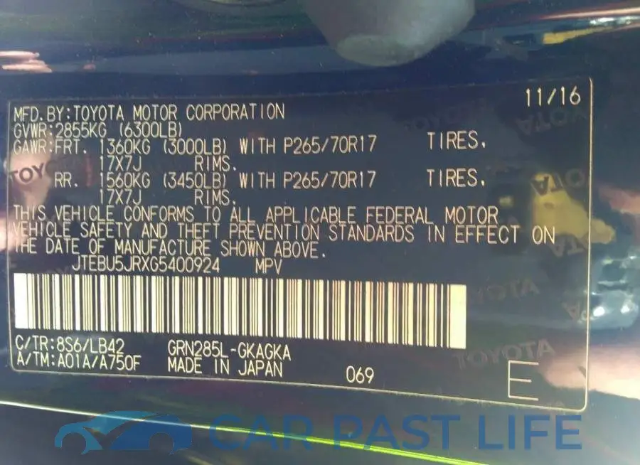 JTEBU5JRXG5400924# 9