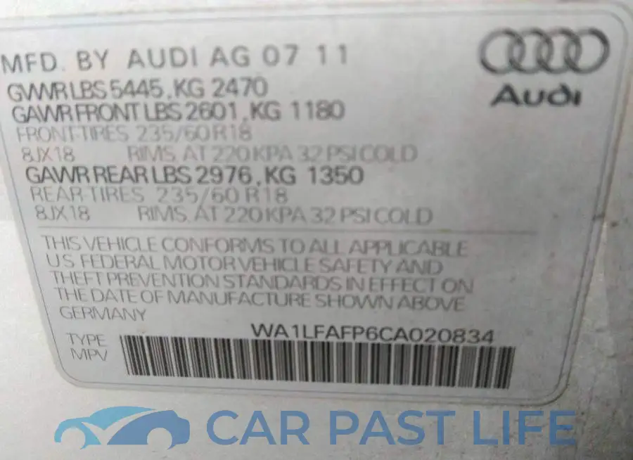 WA1LFAFP6CA020834# 9