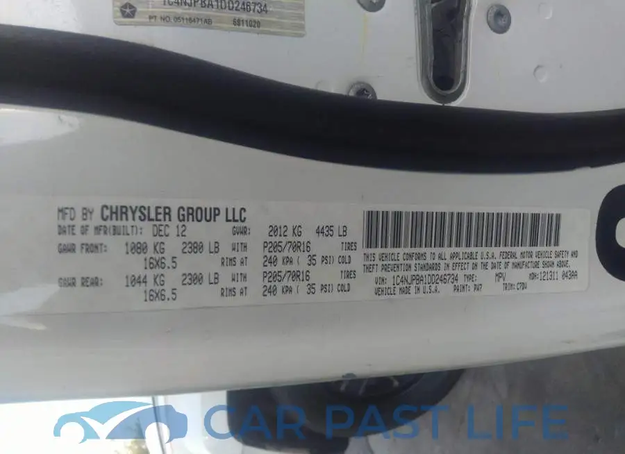1C4NJPBA1DD246734# 9