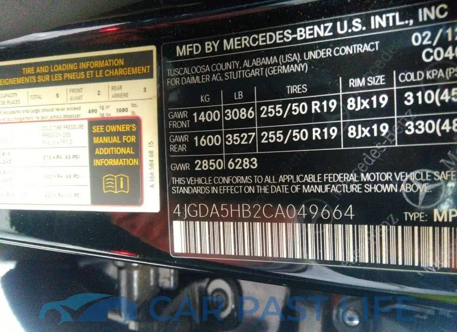 4JGDA5HB2CA049664# 9