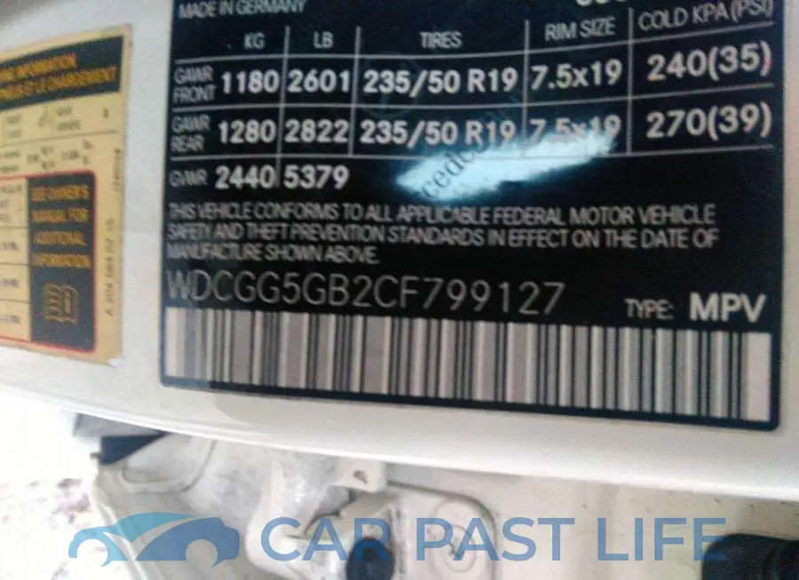 WDCGG5GB2CF799127# 9