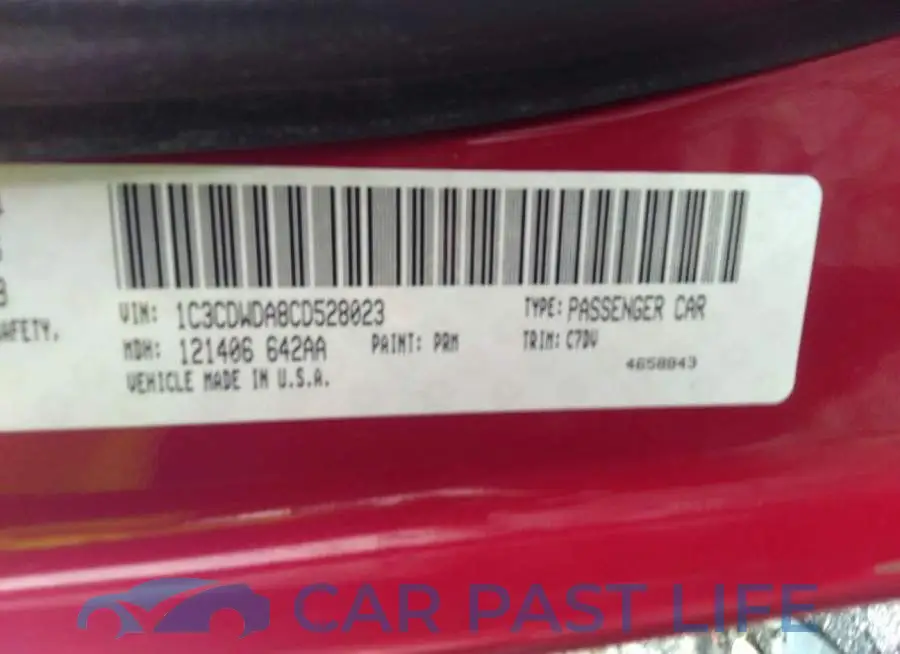 1C3CDWDA8CD528023# 9