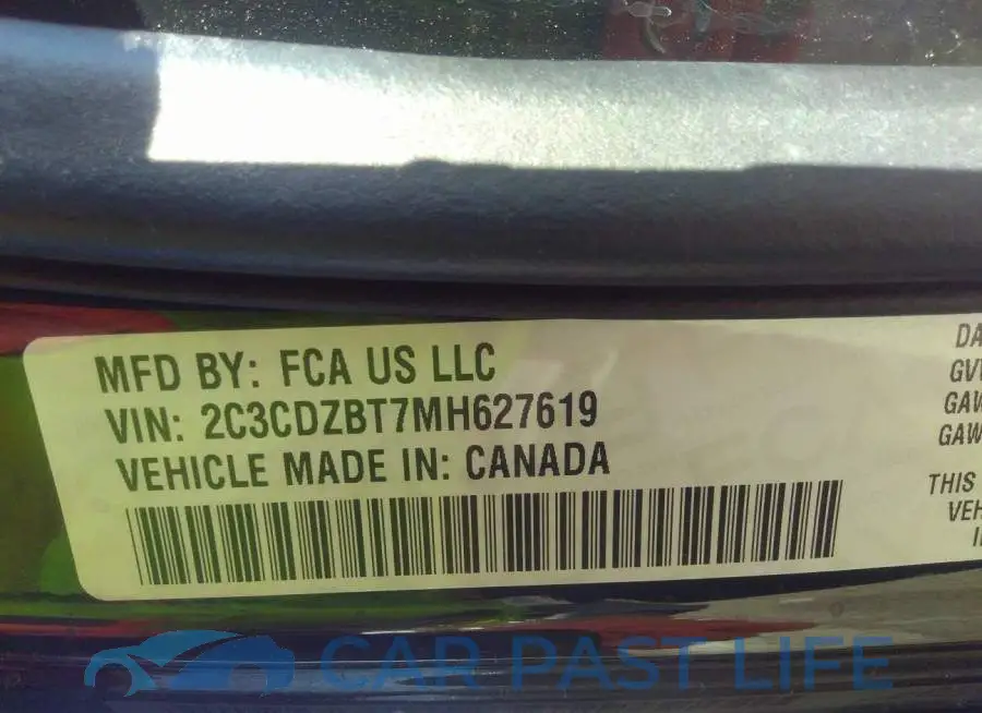 2C3CDZBT7MH627619# 9