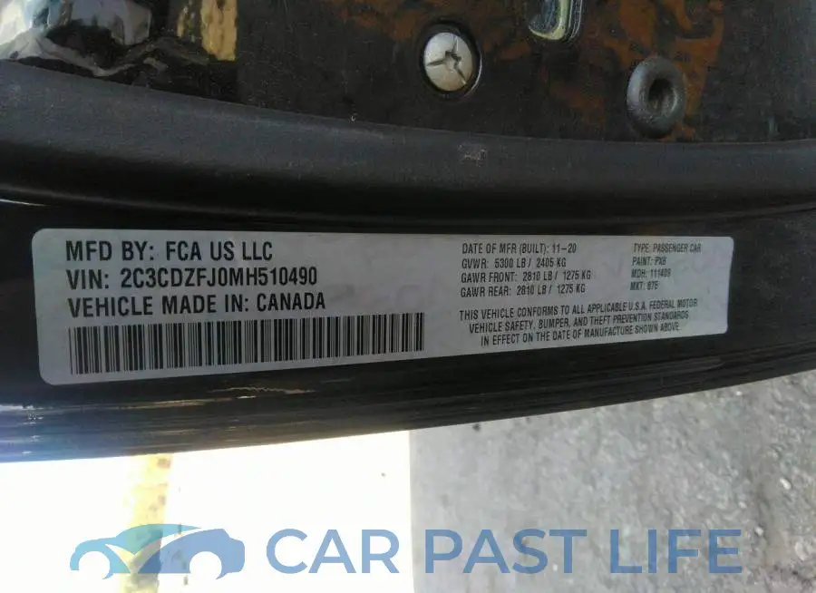 2C3CDZFJ0MH510490# 9
