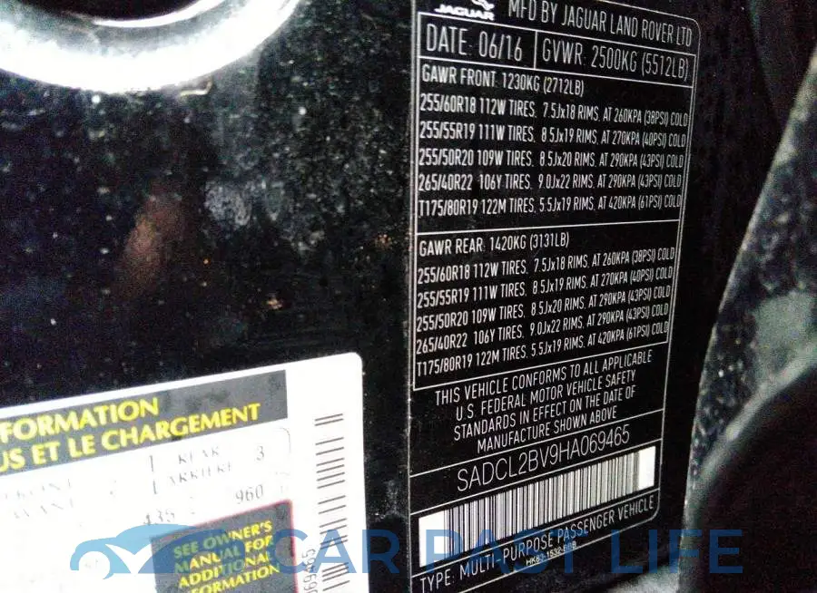 SADCL2BV9HA069465# 9