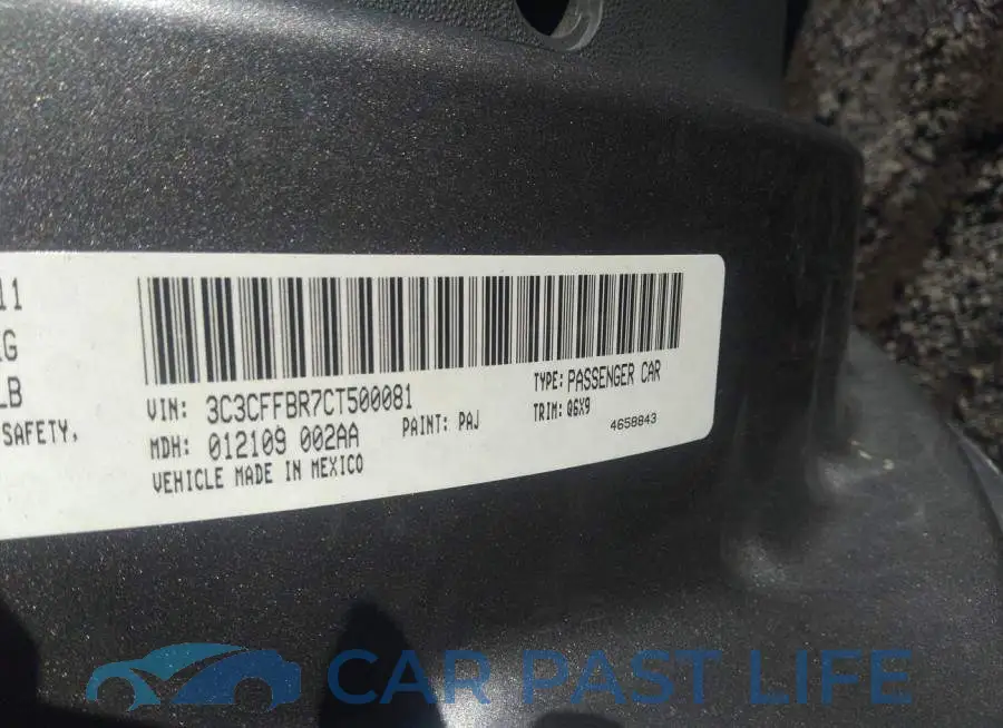 3C3CFFBR7CT500081# 9