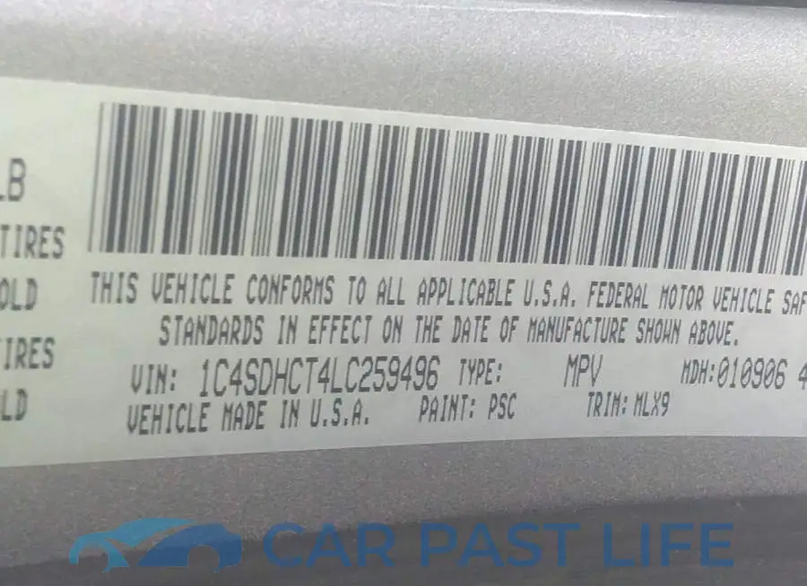 1C4SDHCT4LC259496# 9