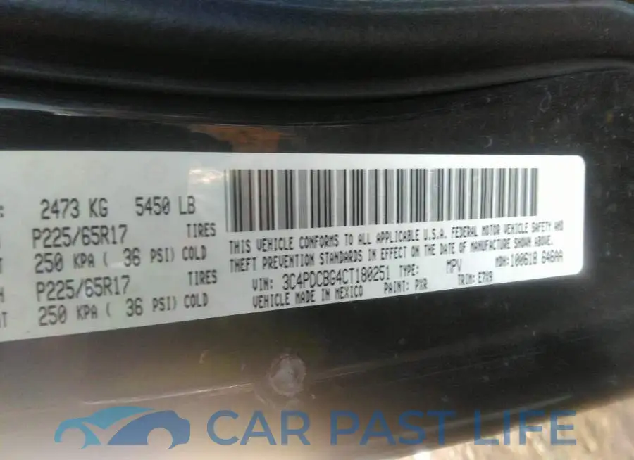 3C4PDCBG4CT180251# 9