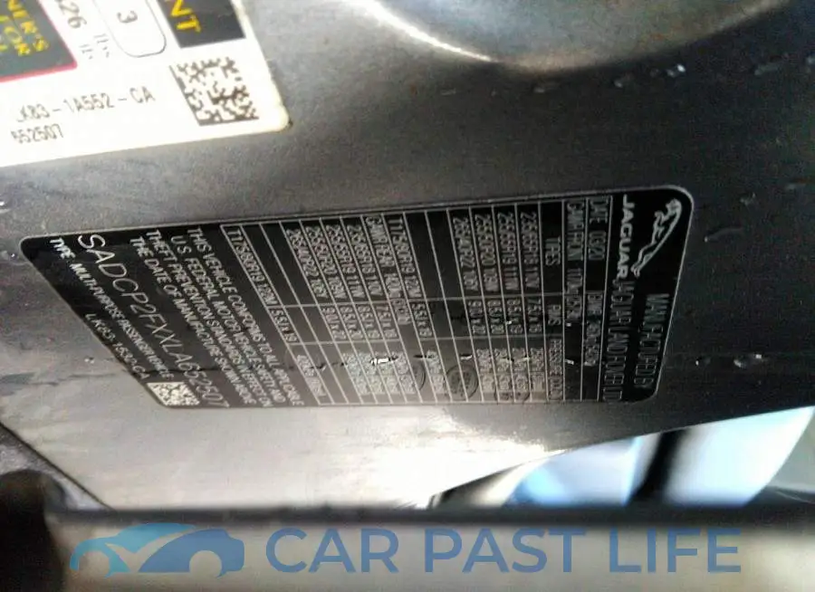 SADCP2FXXLA652507# 9
